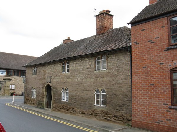 Bromyard almshouses in the oldest part of the town