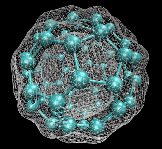 Buckminsterfullereen berekend met DFT