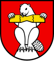 Castoro sedente (Stemma di Biberstein, Svizzera)