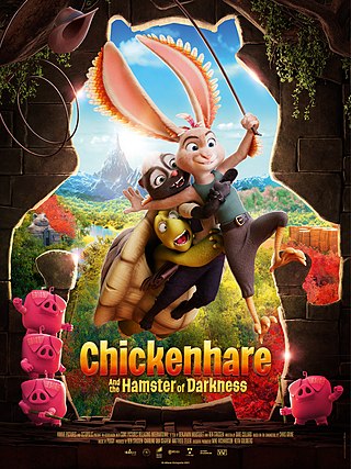 <i>Chickenhare and the Hamster of Darkness</i> 2022 animated film by nWave Pictures