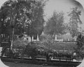 Driveway along Tanah Abang Creek, Batavia. 1860-1880