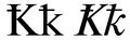 CYRILLIC LETTER KA WITH STROKE.PNG