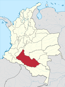 Kaart van Caquetá