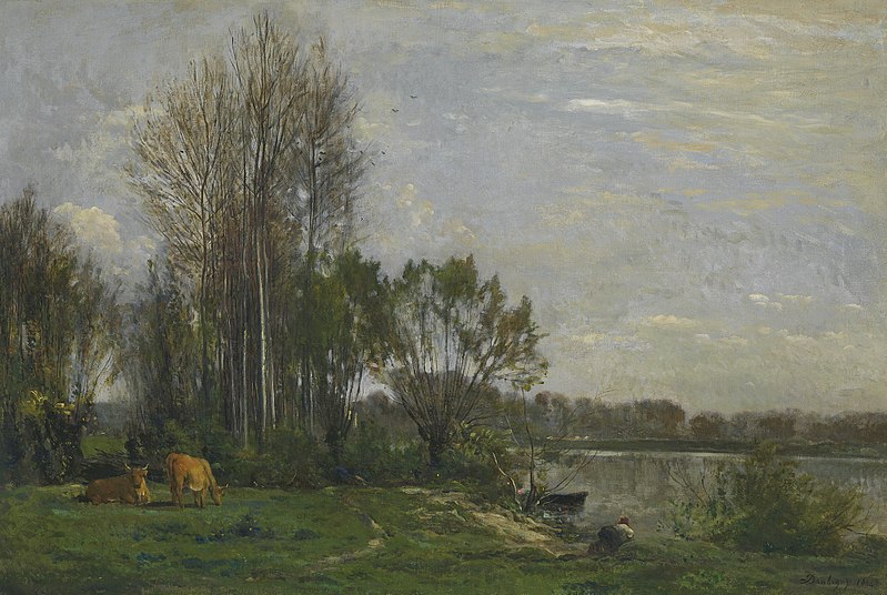 File:Charles François Daubigny - Les bord de l'Oise (1864).jpg