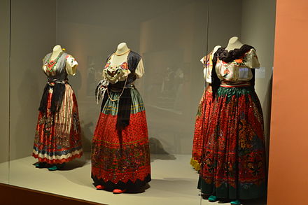 China Poblana dress, emblematic of the City of Puebla and sometimes considered the national costume of Mexico.