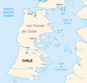 Карта острова Чилое