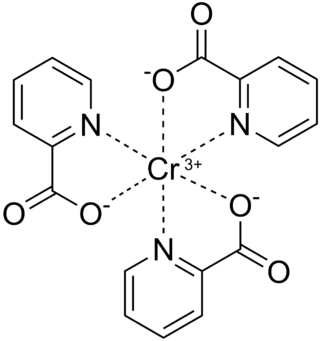 <span class="mw-page-title-main">Chromium(III) picolinate</span> Chemical compound