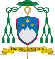 Coat of arms of bishop Luis Urbanč, Slovene born in Argentina