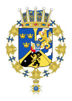 Arms as Prince of Sweden and Duke of Västergötland after 1907