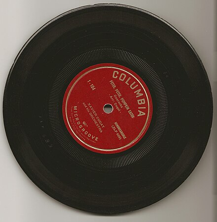 Uncommon Columbia 7-inch vinyl 33+1⁄3 rpm microgroove ZLP from 1948