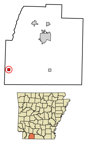 File:Columbia County Arkansas Incorporated and Unincorporated areas Taylor Highlighted 0568660.svg