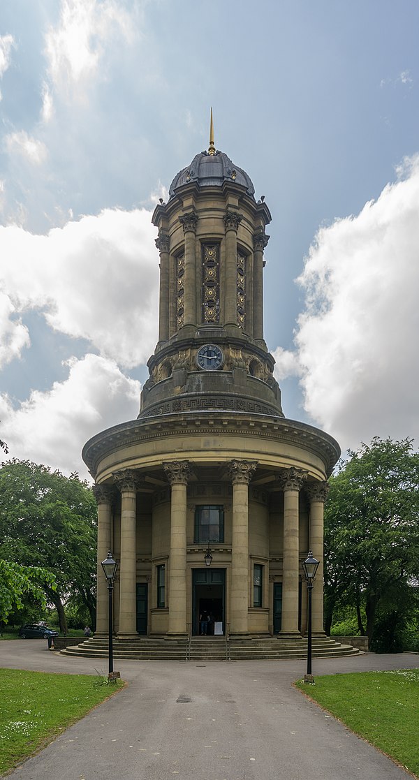 Grade I listed Saltaire United Reformed Church in West Yorkshire