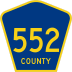 County Route 552 marker