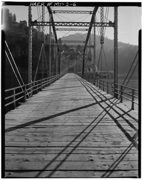 File:DECK PLANKING VIEWED FROM NORTHWEST - York Bridge, Federal Aid Secondary Route 280, Helena, Lewis and Clark County, MT HAER MONT,25-HEL.V,3-6.tif