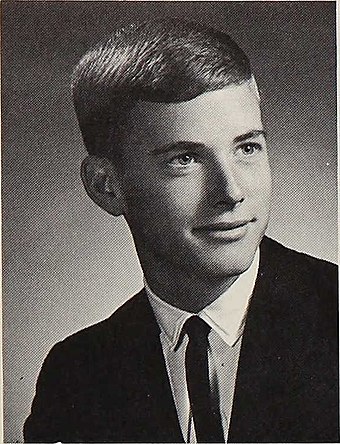 Quayle in Huntington North High School's 1965 yearbook