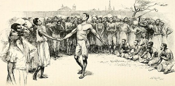 Dance in Congo Square in the late 1700s, artist's conception by E. W. Kemble from a century later