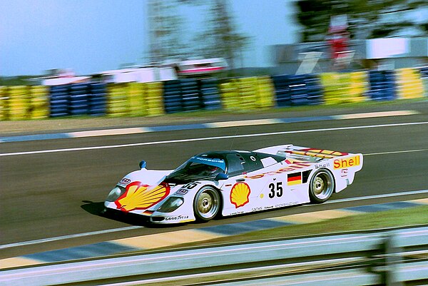 The third-placed Dauer 962 Le Mans of Hans-Joachim Stuck, Thierry Boutsen & Danny Sullivan