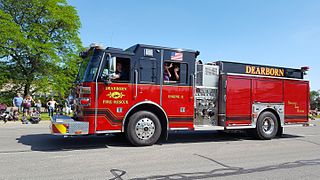 Dearborn fire engine