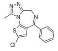 Deschloroclotizolam structure.png