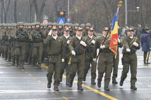 A Counter-Terrorism Battalion of the Romanian Intelligence Service on parade in 2008. Detasamentul Brigazii Antiteroriste.jpg