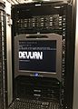 Devuan GNU-Linux - tty login as root in an ownCloud instance - server rack.jpg