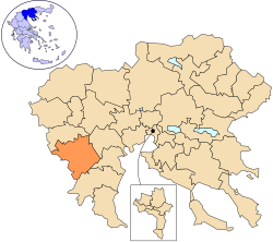 Дем Бер на картата на област Централна Македония
