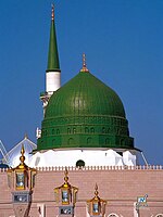 The Green Dome built over Muhammad's tomb