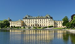 Château de Drottningholm, inscrit au patrimoine mondial de l'UNESCO, résidence du roi et de la reine.