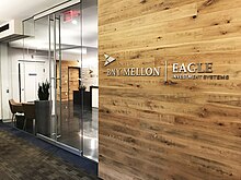 Eagle Investment Systems' Wellesley office, renovated in 2018. Eagle Main Entrance.jpg