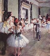 Clase de baille (1875), d'Edgar Degas, Musée d'Orsay, París.