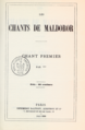 De eerste editie van Les chants de Maldoror (1868)