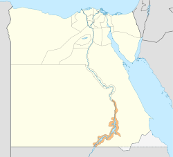 Aswan Governorate on the map of Egypt