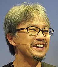 Eiji Aonuma accepted Best Action/Adventure Game for The Legend of Zelda: Tears of the Kingdom. Eiji Aonuma at E3 2013 (cropped headshot).jpg