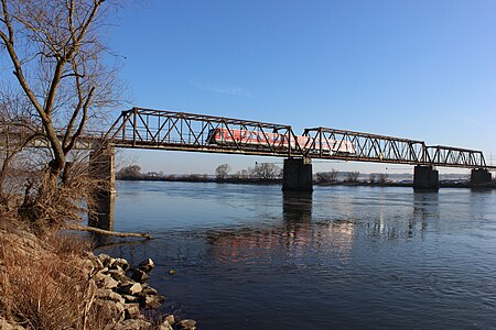 Eisenbahnbrücke in Bogen,