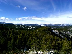 View of the densely forested and sparsely populated Eldora. Eldora, Colorado.jpg