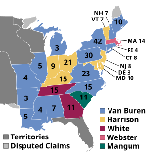 1836 United States presidential election 13th quadrennial U.S. presidential election