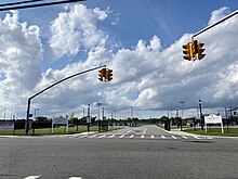 An entrance to Ellsworth W. Allen Town Park in 2021. Ellsworth W. Allen Town Park, South Farmingdale, Long Island, New York July 4, 2021.jpg