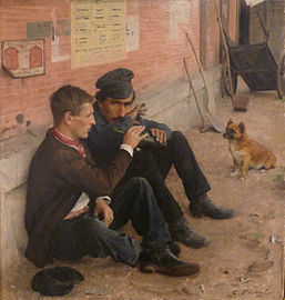 Les Buveurs, Émile Friant, 1884.