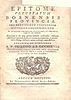 Front page of Epitome vetustatum Bosnensis provinciae