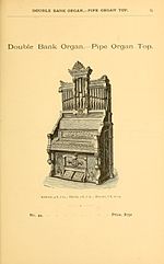 Thumbnail for File:Estey Double Bank Organ - Pipe Organ Top (No.44), Illustrated Catalogue of Cottage Organs (1875), J. Estey &amp; Co., p.27.jpg