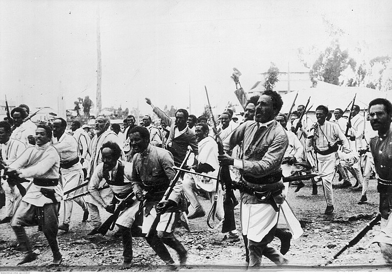 File:Ethiopian Warriors on their way to the Northern Front.jpg