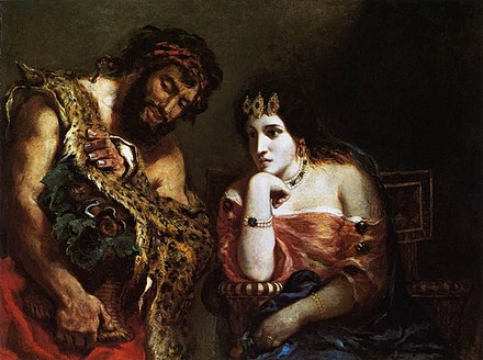Cleopatra and the Peasant, Eugène Delacroix (1838)