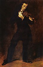 Eugène Delacroix, Portrait of Paganini, 1832