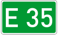 European route E 35 shield}}