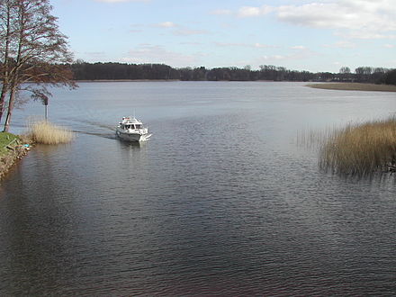 The Havel passing through Schwedtsee