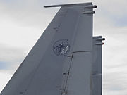 第303飛行隊所属F-15J（22-8929）の垂直尾翼