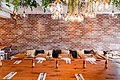 Family friendly Dining hall at Monki Bistro Inglewood with hanging plants and communal seating.jpg