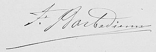 signature de Ferdinand Barbedienne