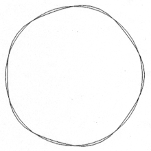 Corrected Figure 3.13. Original caption: Orbit for motion in a central force deviating slightly from a circular orbit for
b
=
5
{\displaystyle \beta =5}
. Fig3-13 corrected.gif