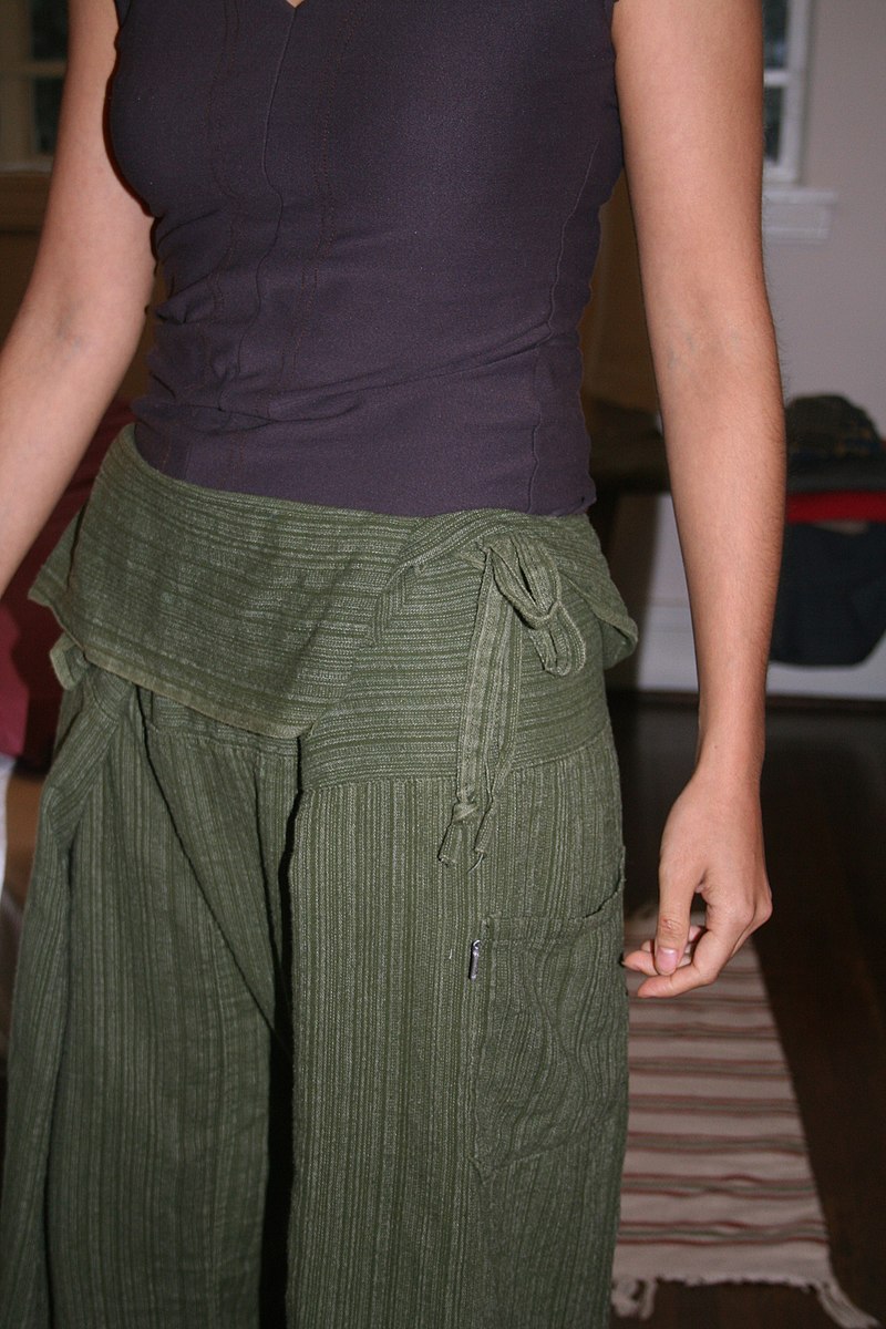 New Fisherman pants Made from sarongs of Thailand Thai Pattern